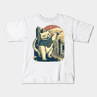 Catzilla what's the dealio? Kids T-Shirt